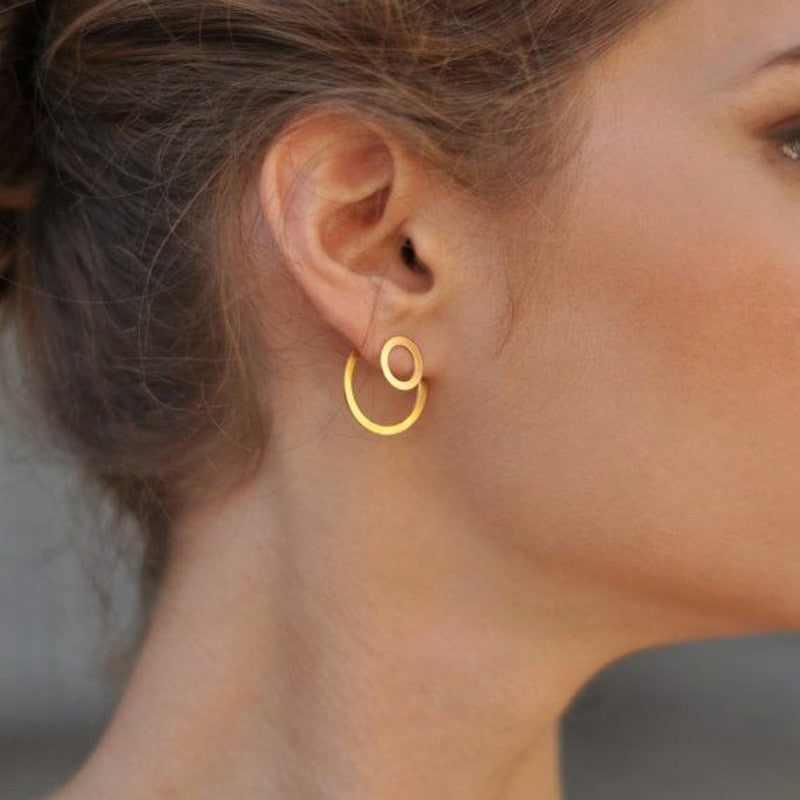 Boucles d'oreilles en cercle