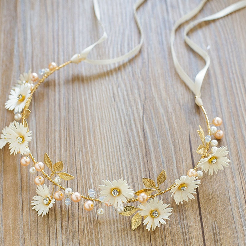 Bandeau de fleurs de marguerite
