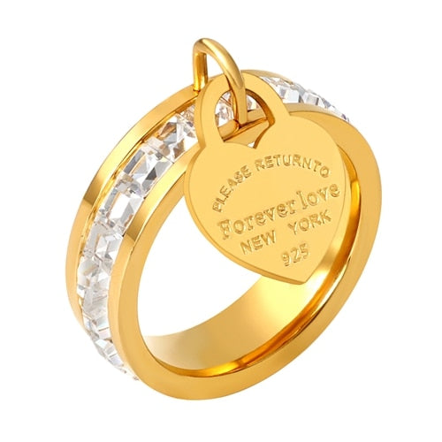 Bague en forme de cœur