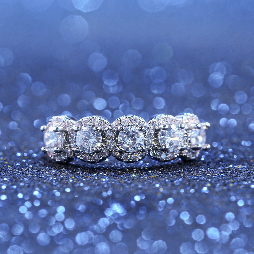 Bague en zircon cubique