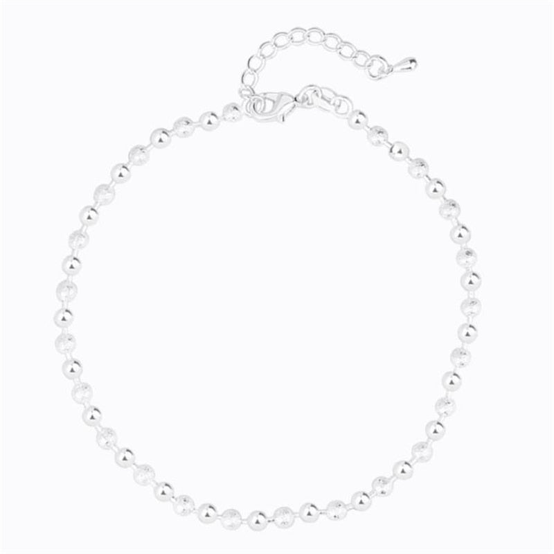 Bracelet de cheville argenté