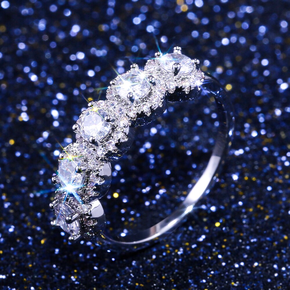 Bague en zircon cubique