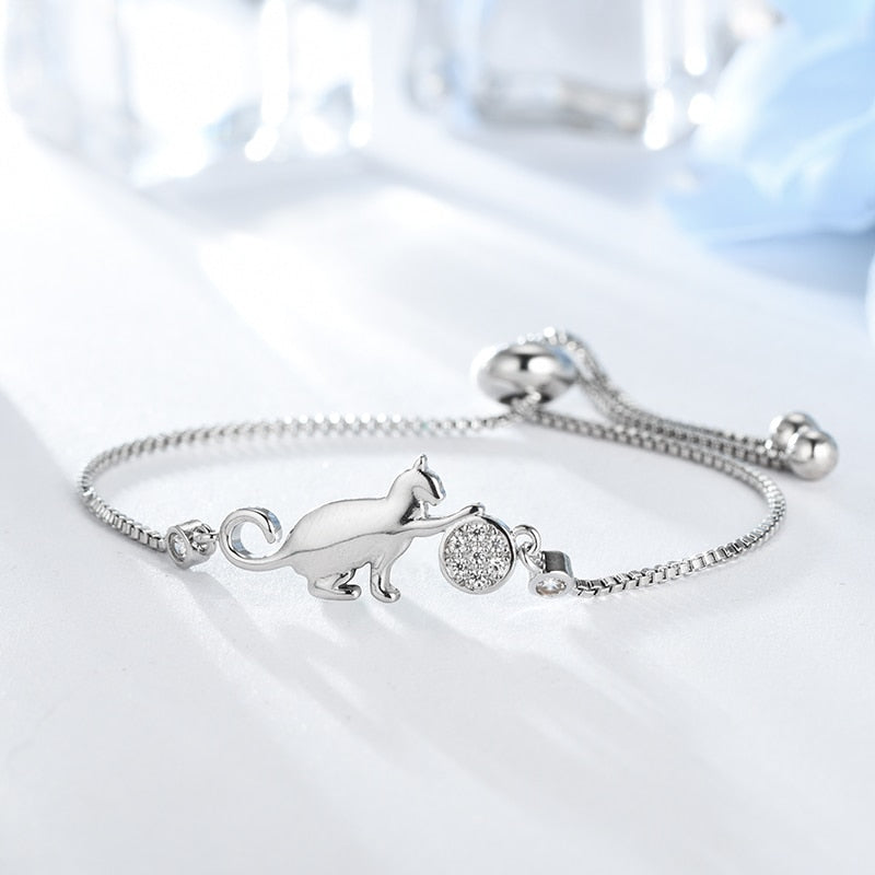 Bracelet avec motif de chat