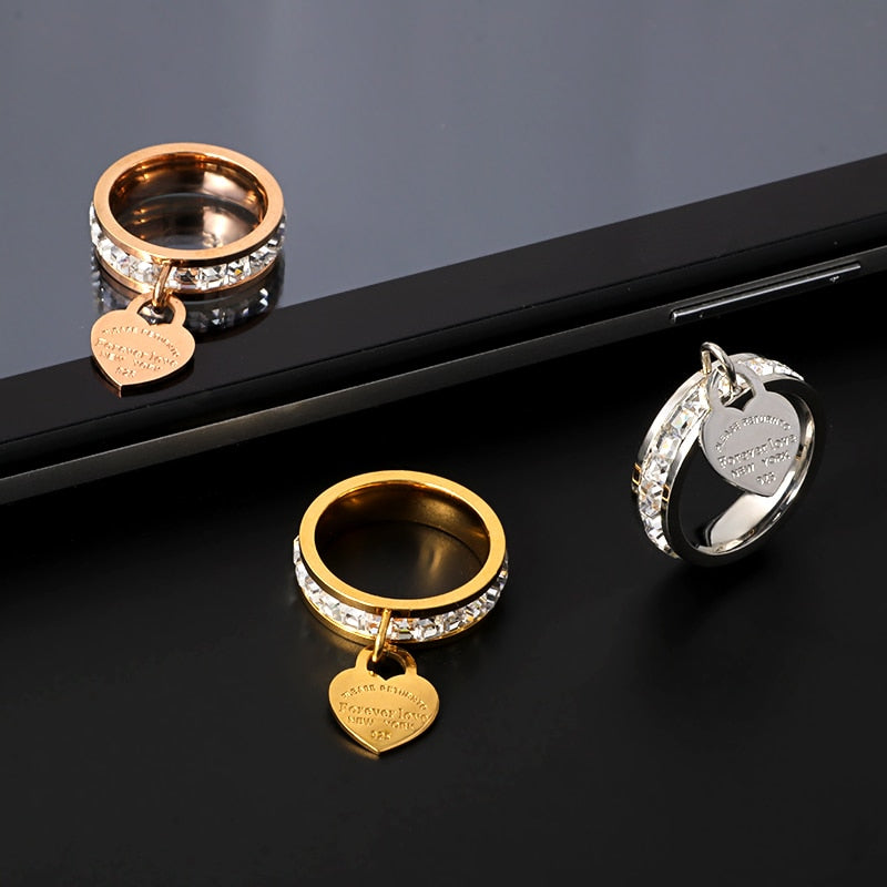Bague en forme de cœur