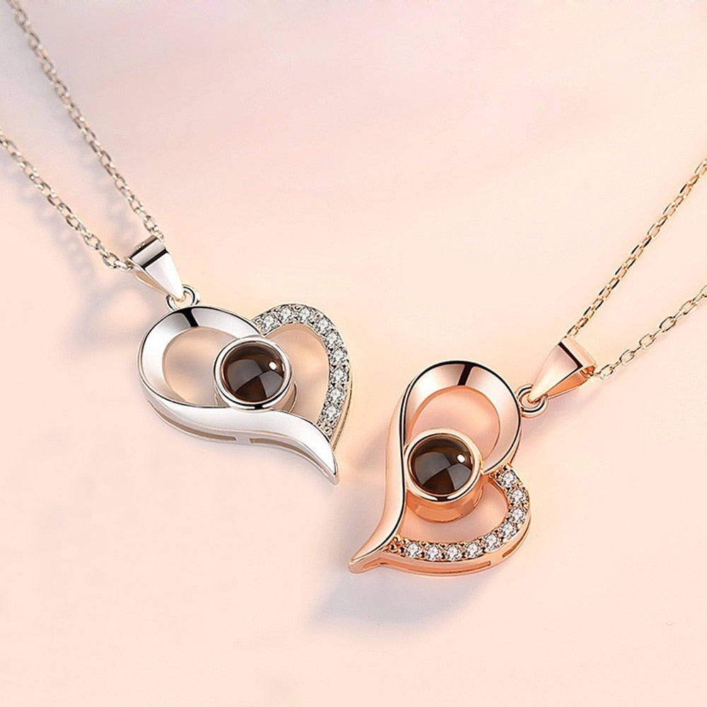 Collier avec motif de cœur