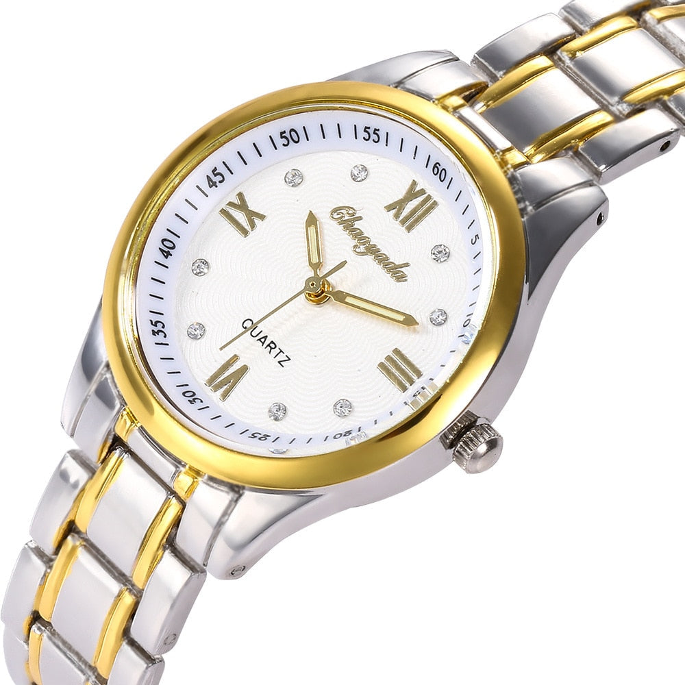 Montre classique pour dames sur un bracelet