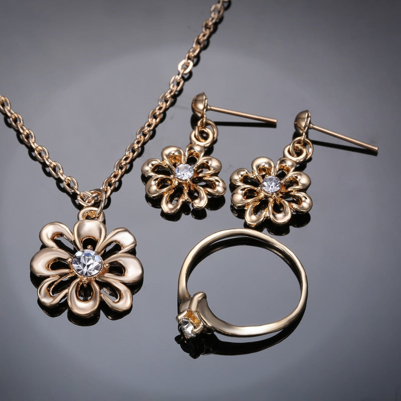 Ensemble de bijoux - marguerites