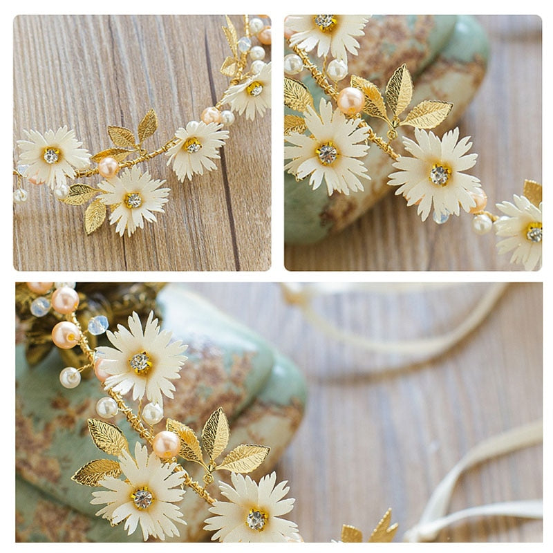 Bandeau de fleurs de marguerite