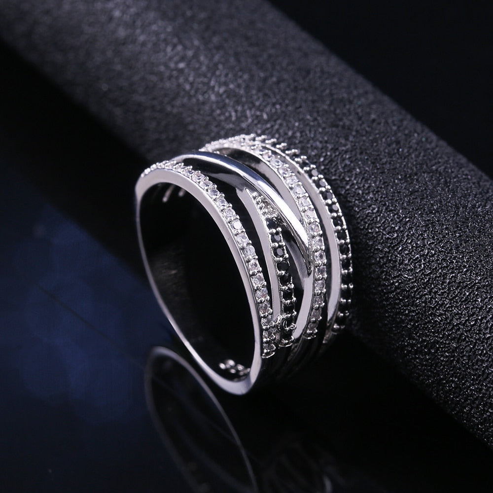 Bague en zircon cubique