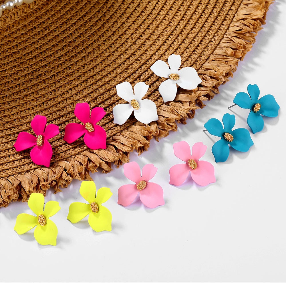 Boucles d'oreilles - fleurs
