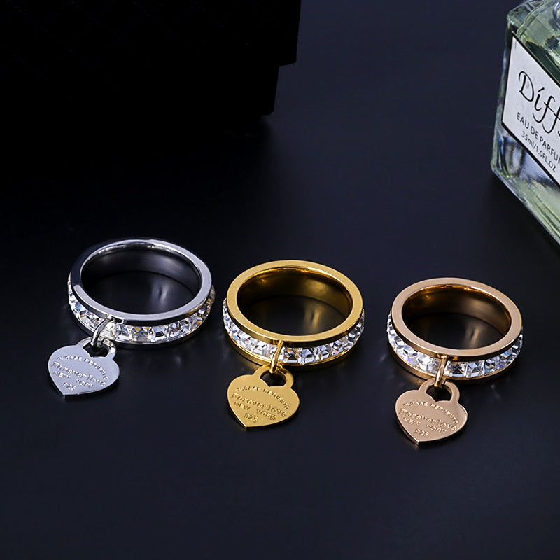 Bague en forme de cœur
