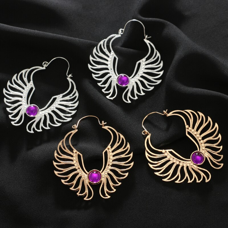 Boucles d'oreilles à motif d'aile