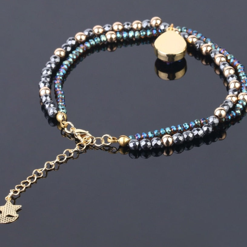 Bracelet double hématite