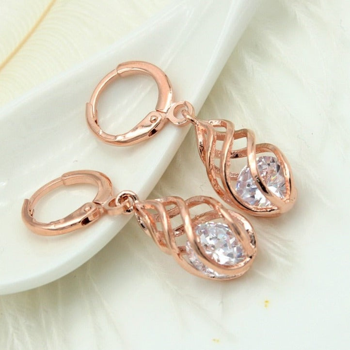 Ensemble de bijoux avec motif en spirale