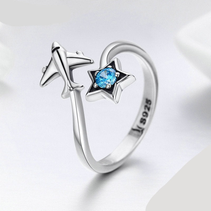 Bague ouverte - avion