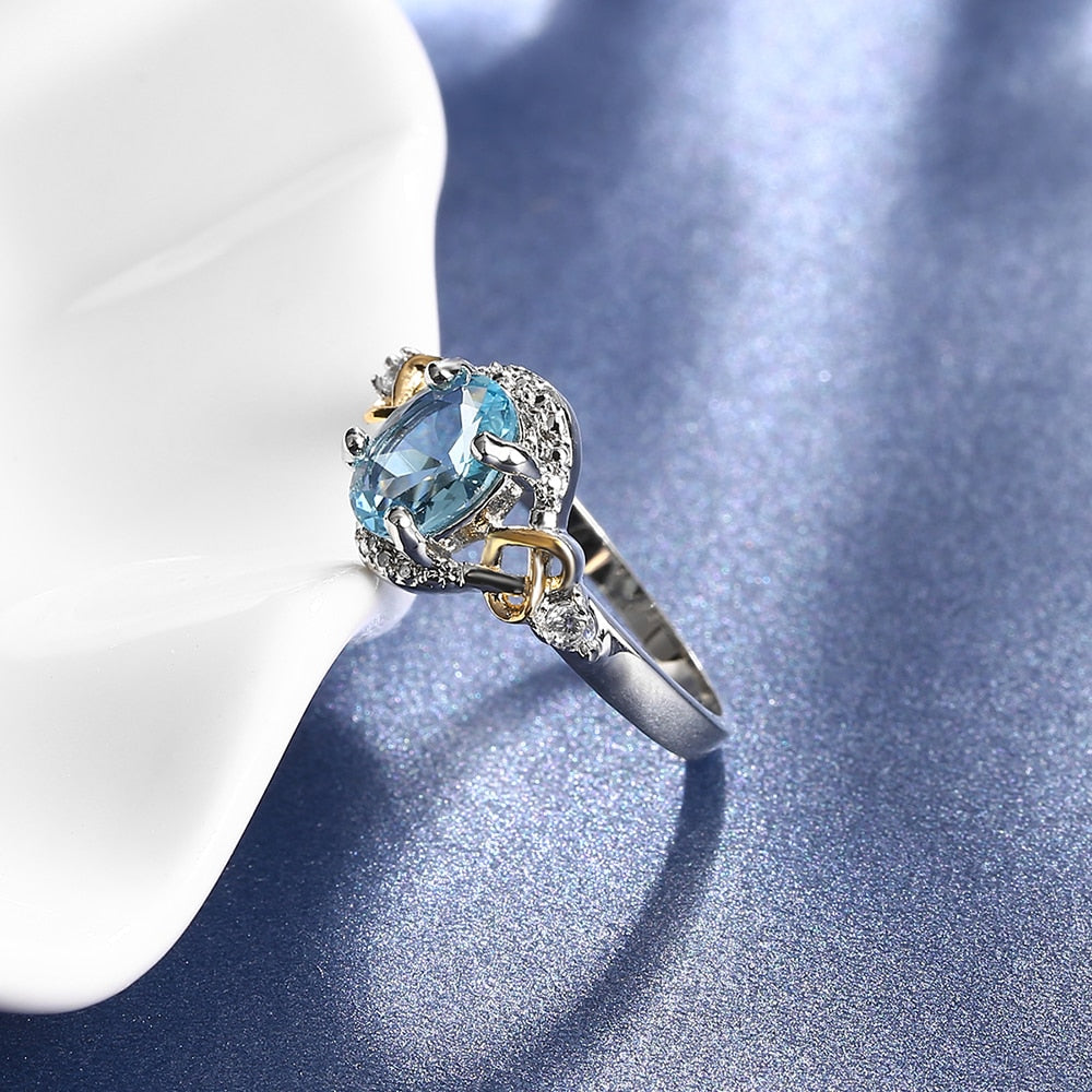 Bague en zircon cubique