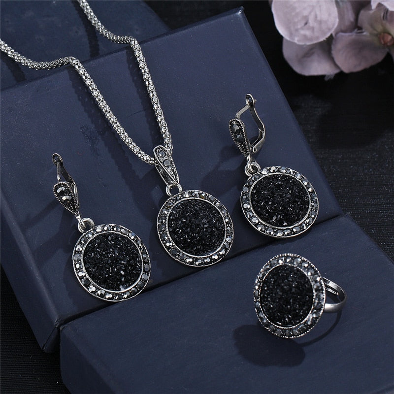Ensemble de bijoux avec zirconia