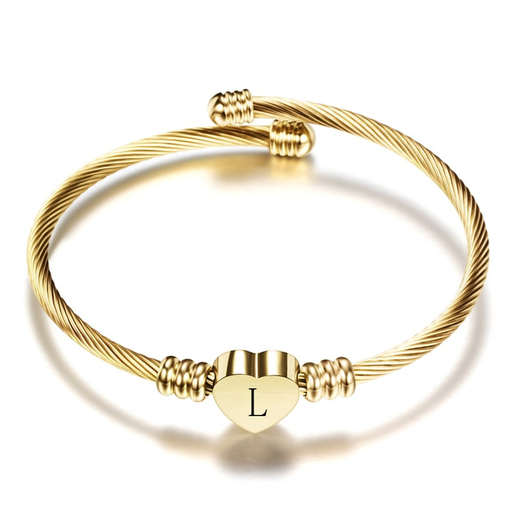 Bracelet avec une initiale