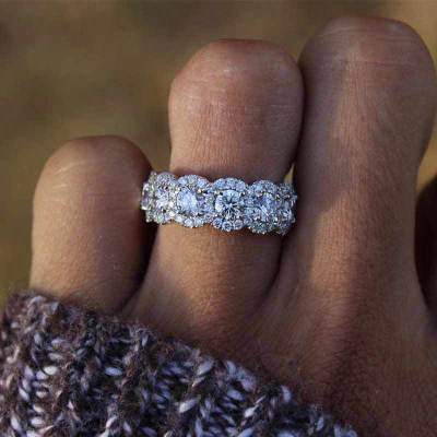 Bague en zircon cubique