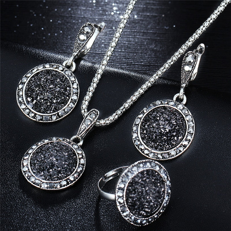 Ensemble de bijoux avec zirconia