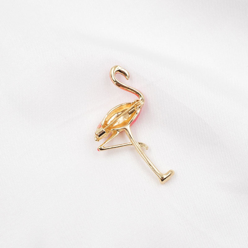 Broche flamant rose