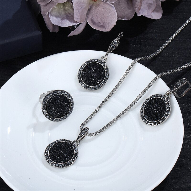 Ensemble de bijoux avec zirconia
