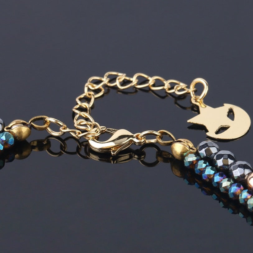 Bracelet double hématite