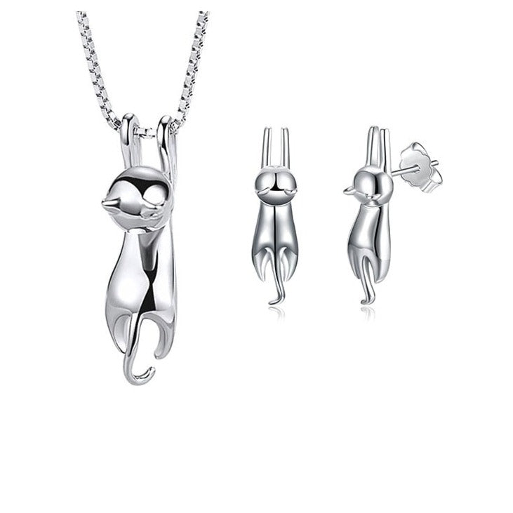 Ensemble de bijoux avec motif de chat