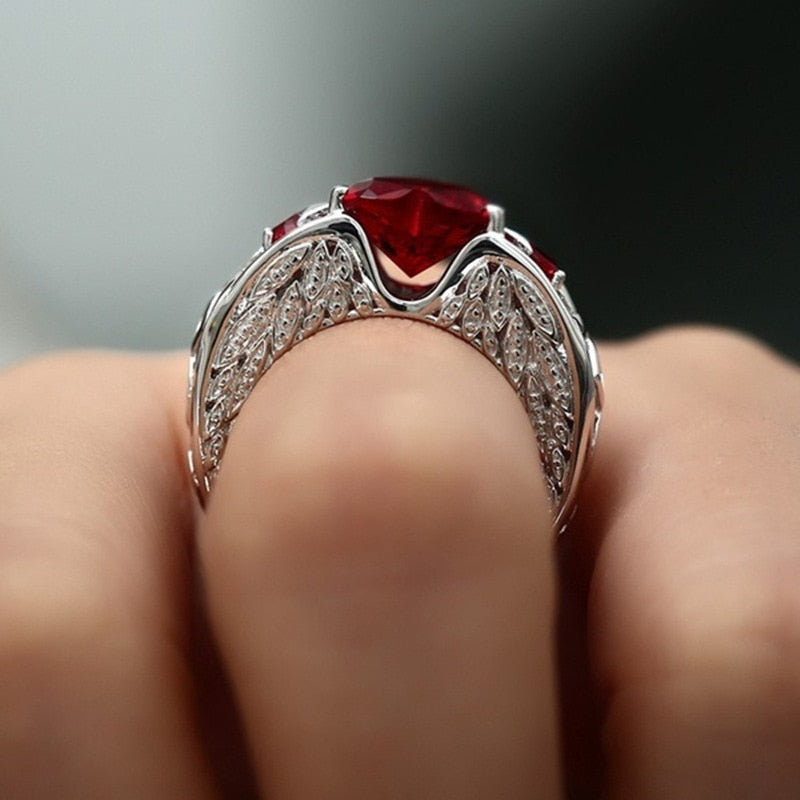Bague - anneau avec un cœur
