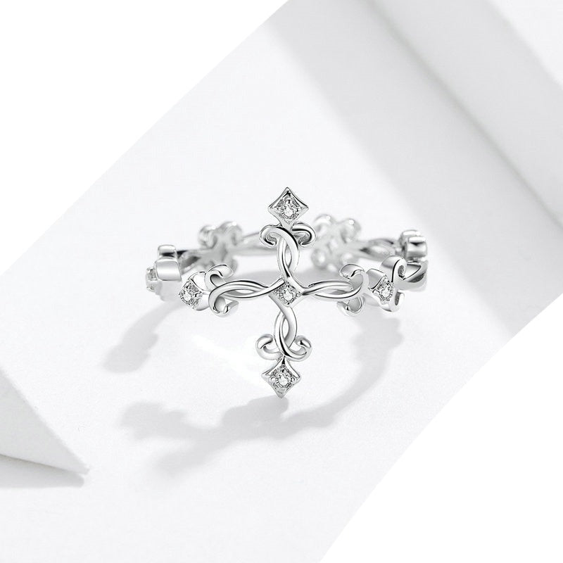 Bague ouverte - Croix