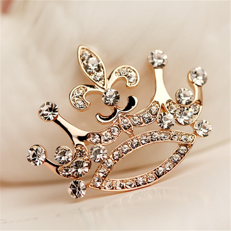 Broche à couronne avec zirconia