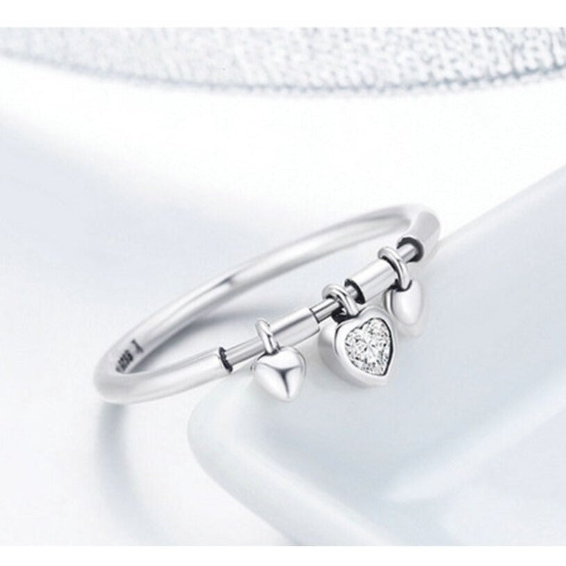 Bague avec motif de cœur