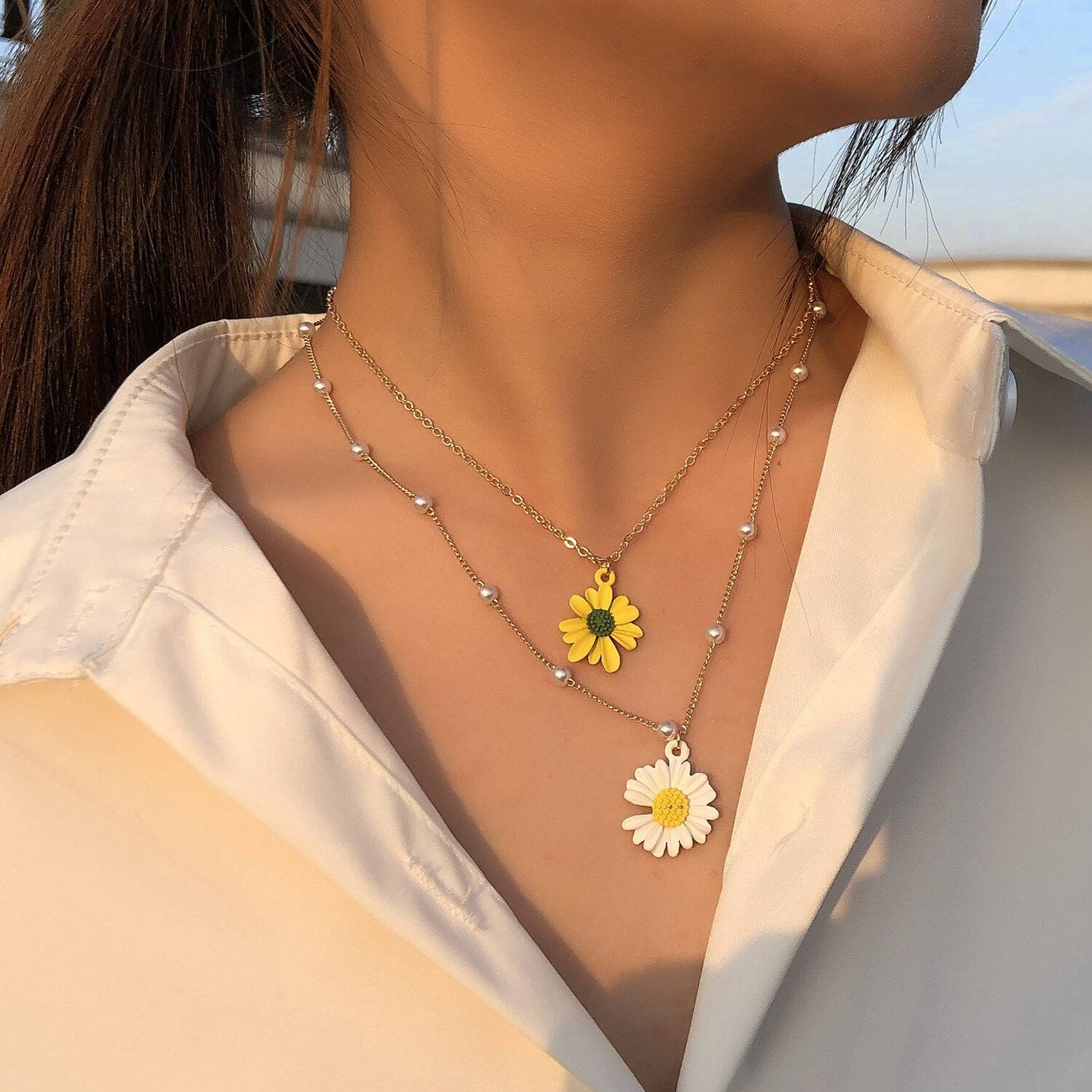 Collier - marguerites