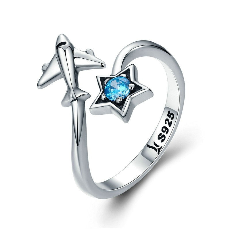 Bague ouverte - avion
