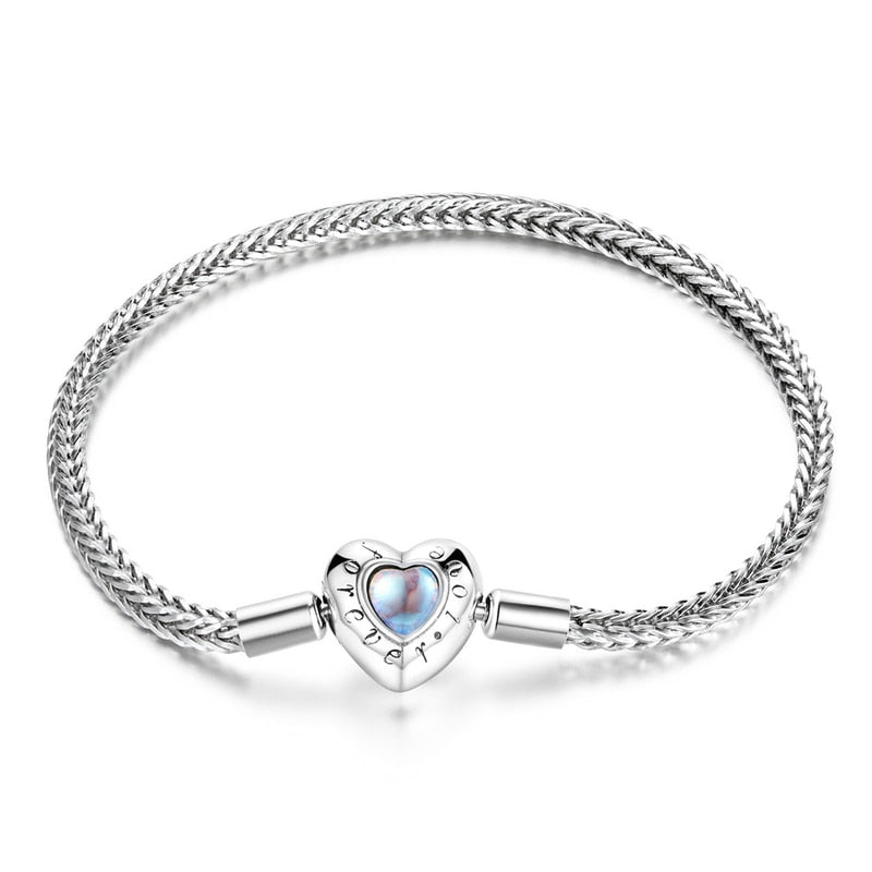 Bracelet modulaire en argent - Coeur