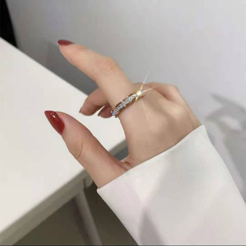 Bague en zircon cubique