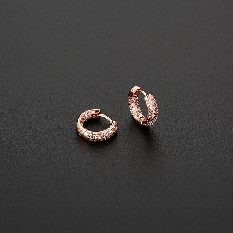 Boucles d'oreilles avec zirconia