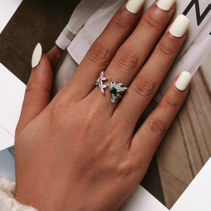 Bague ouverte - Colibri