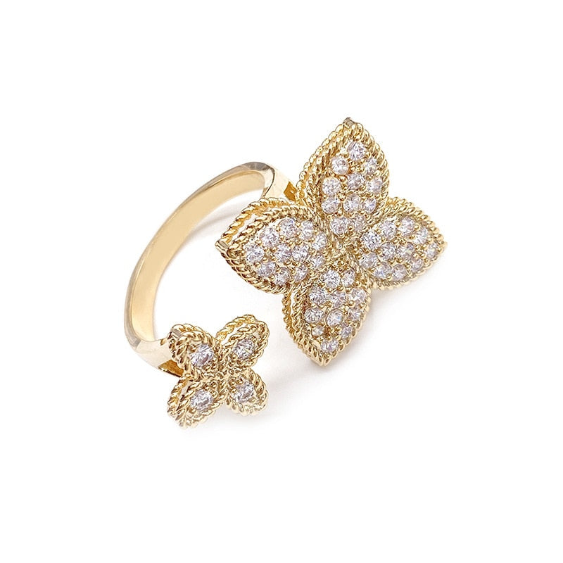 Bague avec motif de fleur