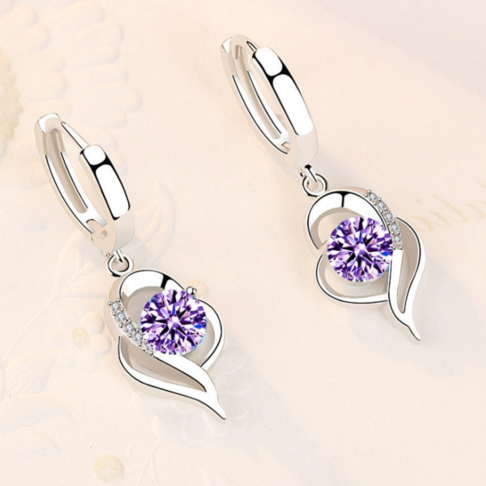 Boucles d'oreilles en forme de cœur