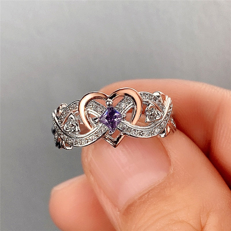 Bague avec un motif de cœur