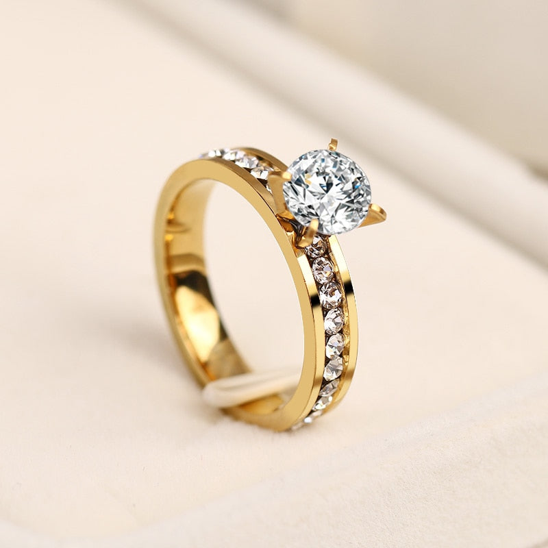 Bague en zircon cubique