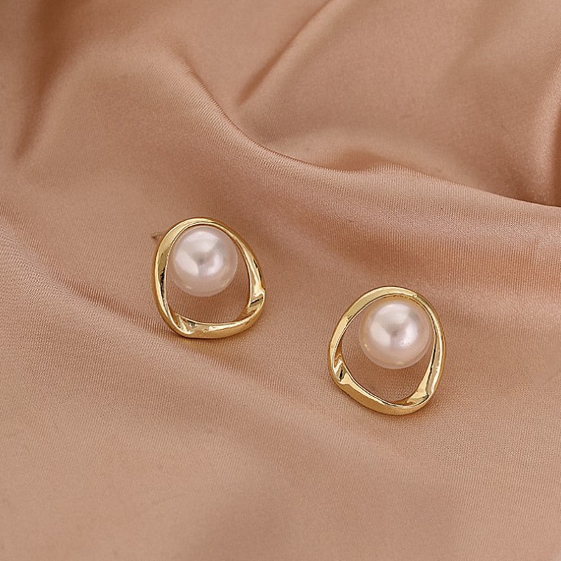 Boucles d'oreilles avec des perles