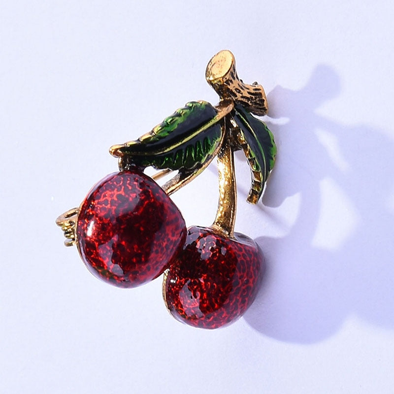 Broche de cerise