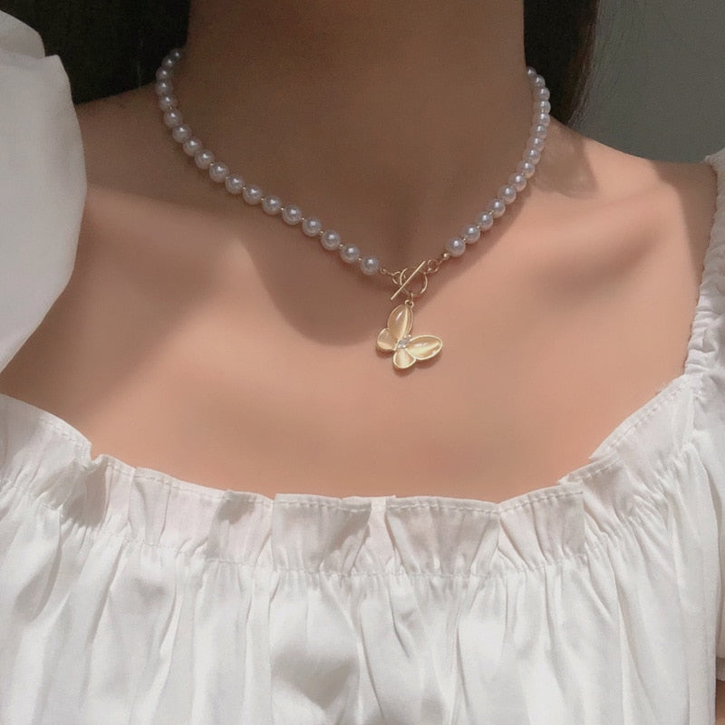 Collier de perles avec pendentif