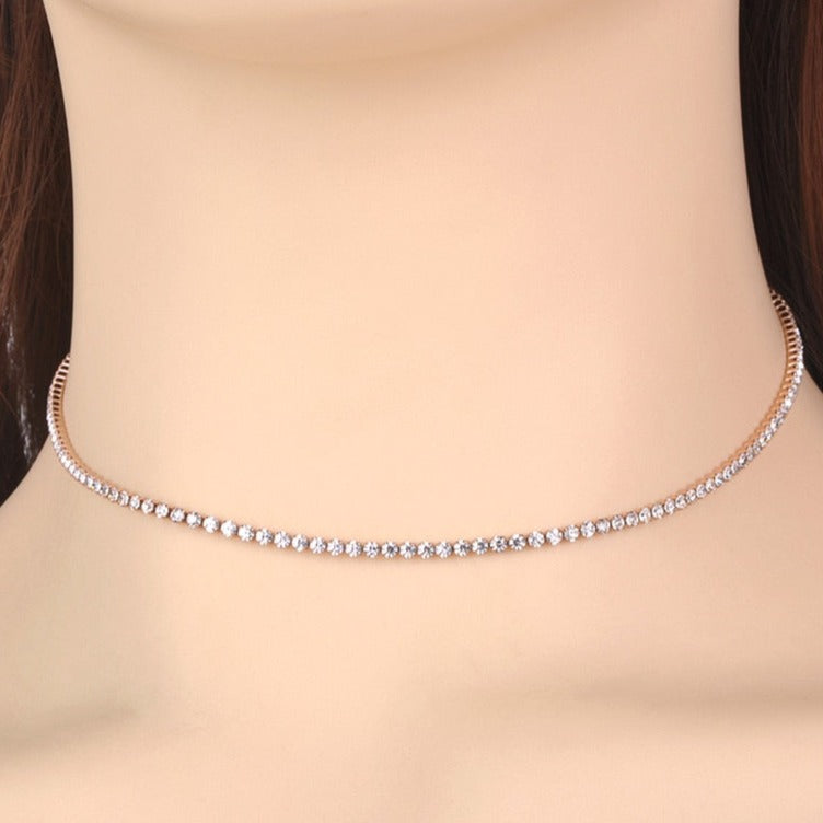 Collier avec zircons