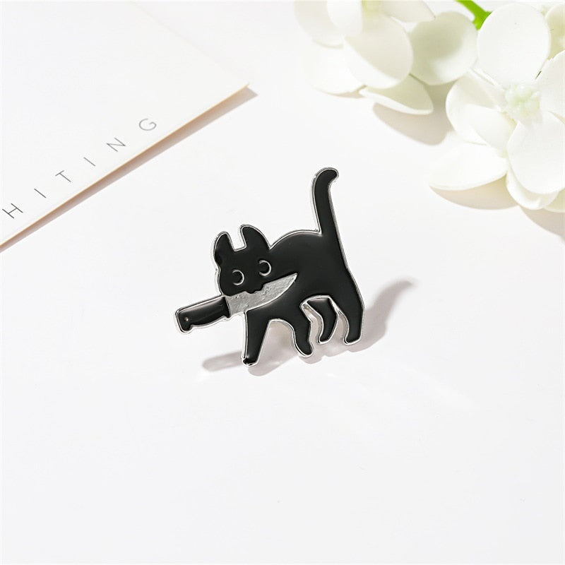 Épingle en forme de chat