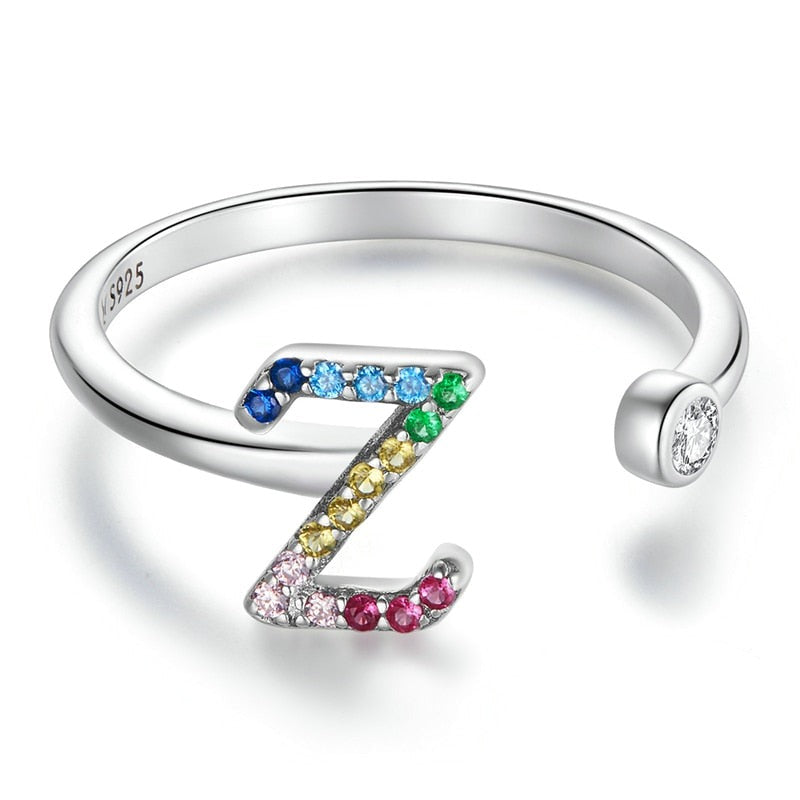 Bague avec initiale