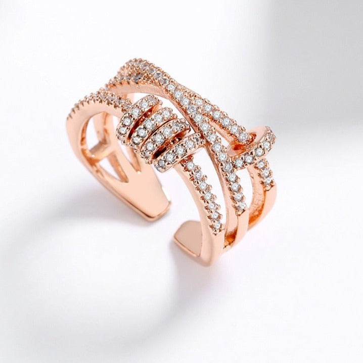 Bague en zircon cubique