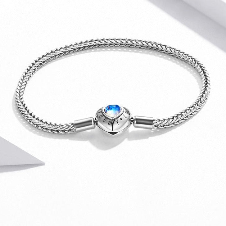 Bracelet modulaire en argent - Coeur
